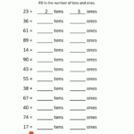 Math Place Value Worksheets 2 Digit Numbers