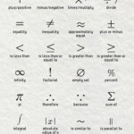 Math Symbols Worksheet School Math Methods Studying Math Learning
