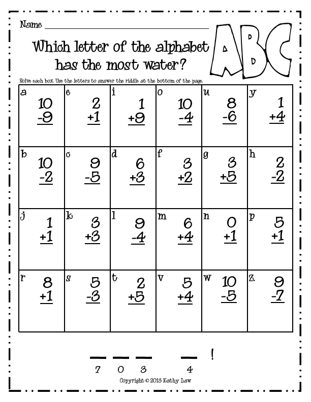 Pages From Riddles For Fun Addition Subtraction To 10 Pdf Math Pages From Riddles For Fun Addition Subtraction To 10 pdf Math