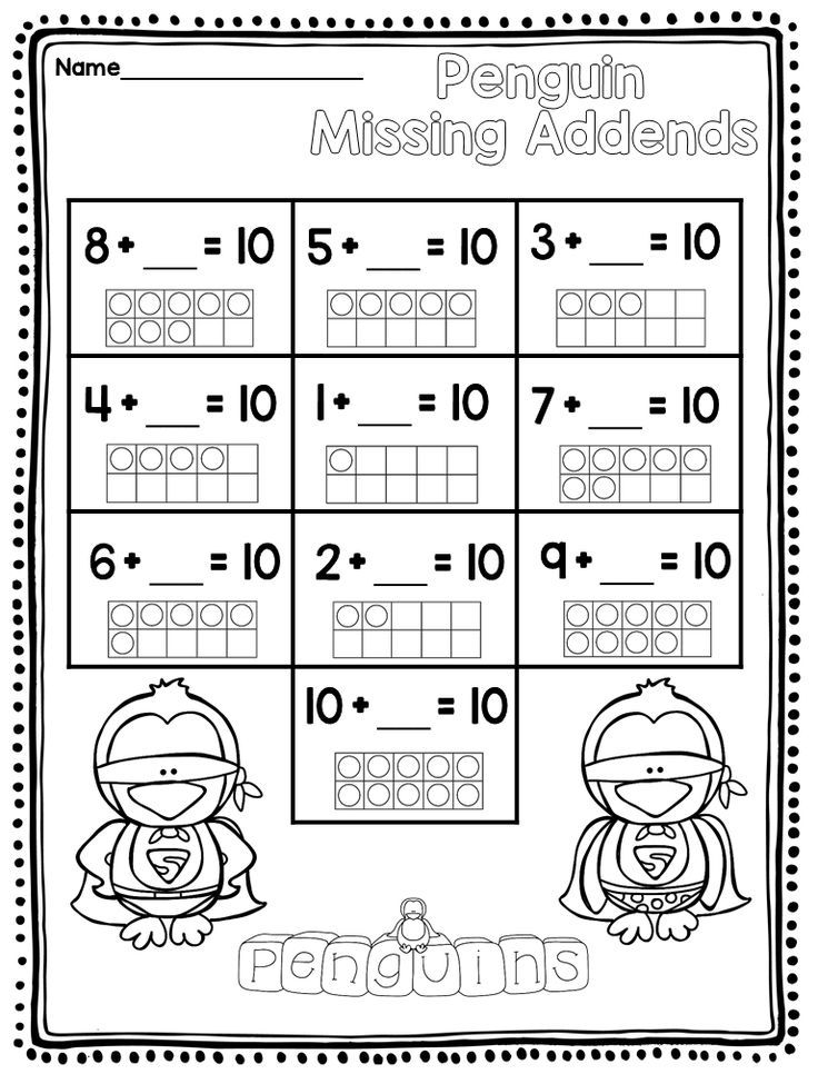 Penguins Winter Activities Math January Activities 1st Grade Math 
