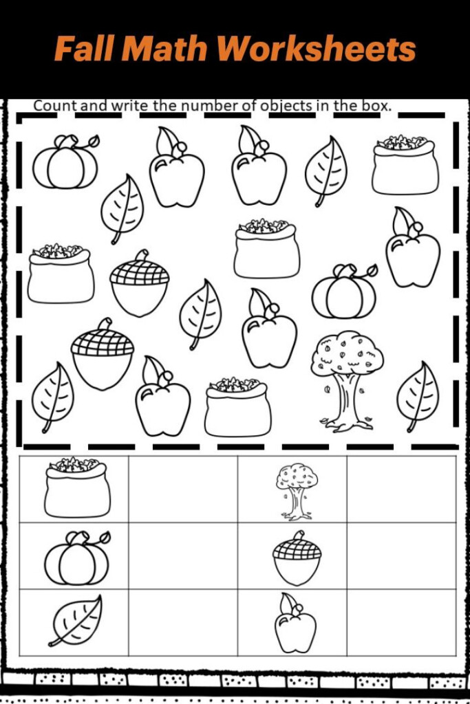 Pin On Fall Math Worksheets 1st Grade