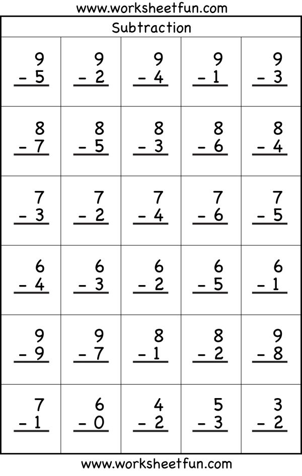Subtraction 2 Worksheets 1st Grade Math Worksheets Free Printable 