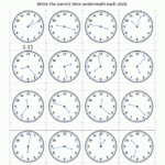 Telling Time Worksheets 99Worksheets