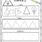 Triangle Tracing Worksheet AlphabetWorksheetsFree