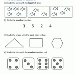 Kindergarten Math Problems Worksheets