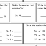 Kindergarten Math Warm Up Worksheet