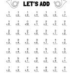 Kindergarten Math Worksheets Addition First Grade Math Worksheets
