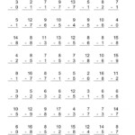Mad Minute Math Subtraction Worksheets 99Worksheets