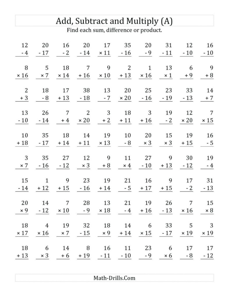 Multiplication Mad Minute Stuff I Want To Make Multiplication 