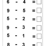 Subtraction 3 Kindergarten Subtraction Worksheets FREE